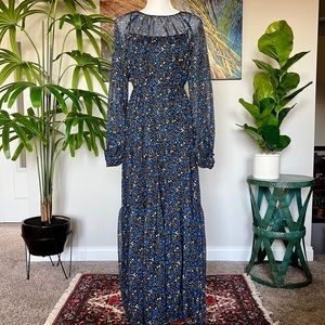Banana Republic floral high-low maxi dress—size 14